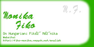 monika fiko business card